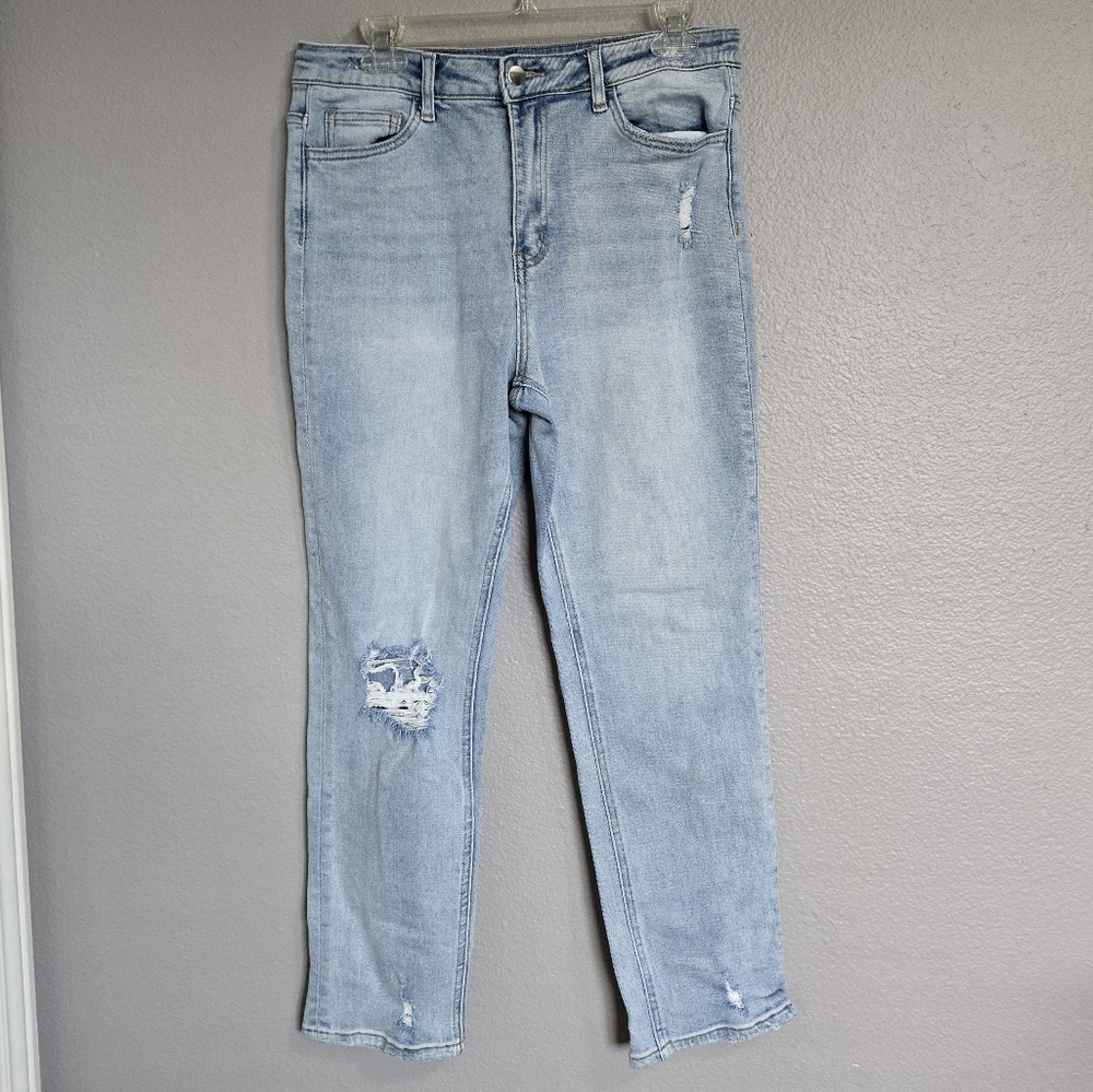 Altar'd State Light Blue Distressed Ankle Women Jeans/ 30